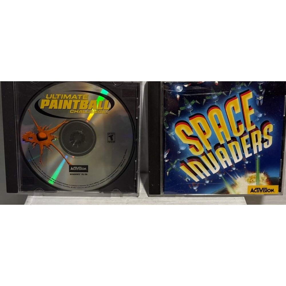 Ultimate Paintball Challenge & Space Invaders PC CD-ROM Games By Activision For
